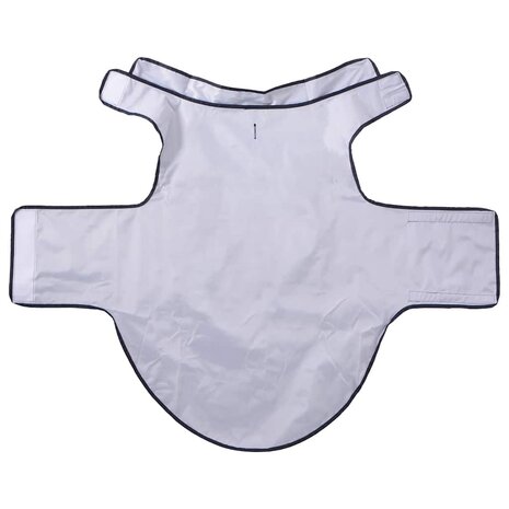 Hondenregenjas met reflecterende strips polyester blauw 4XL 5