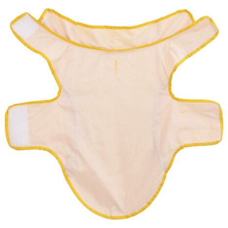 Hondenregenjas met reflecterende strips polyester geel XS 5