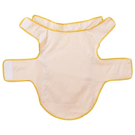 Hondenregenjas met reflecterende strips polyester geel XL 5
