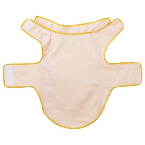 Hondenregenjas met reflecterende strips polyester geel 2XL 5