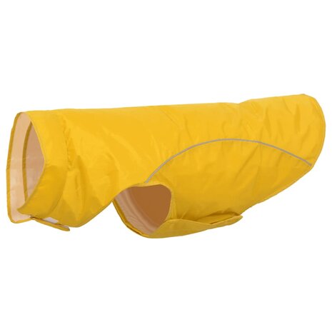 Hondenregenjas met reflecterende strips polyester geel 4XL 2
