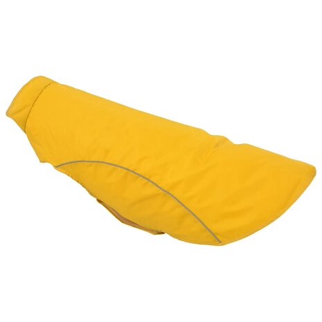 Hondenregenjas met reflecterende strips polyester geel 4XL 8