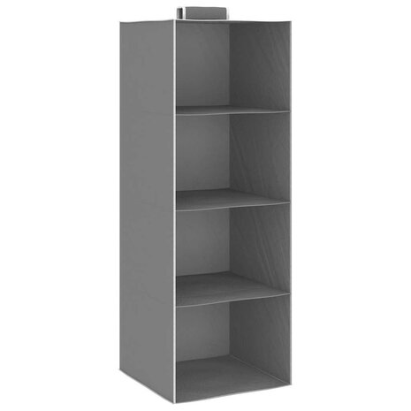 Kledingorganisers hangend 2 st met 4 schappen stof  2