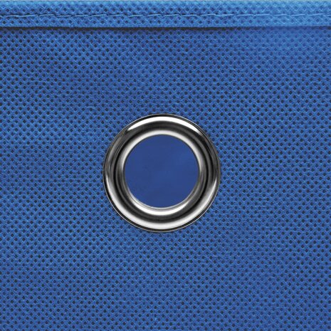 Opbergboxen 10 st 28x28x28 cm nonwoven stof blauw 4