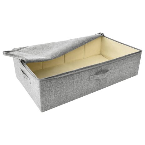 Opbergboxen 2 st 70x40x18 cm stof grijs 6