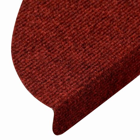 Trapmatten zelfklevend 5 st 56x17x3 cm naaldvilt rood 6