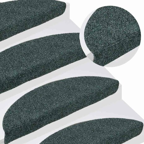 Trapmatten zelfklevend 10 st 56x17x3 cm naaldvilt groen 5