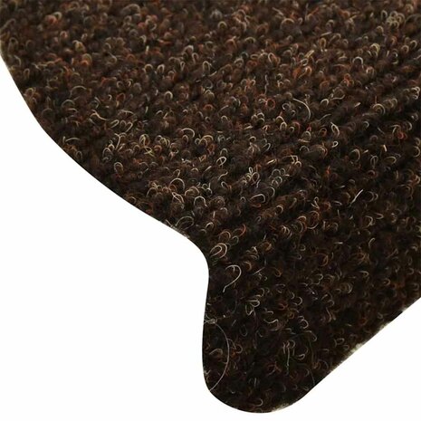 Trapmatten zelfklevend 5 st 65x21x4 cm naaldvilt bruin 6