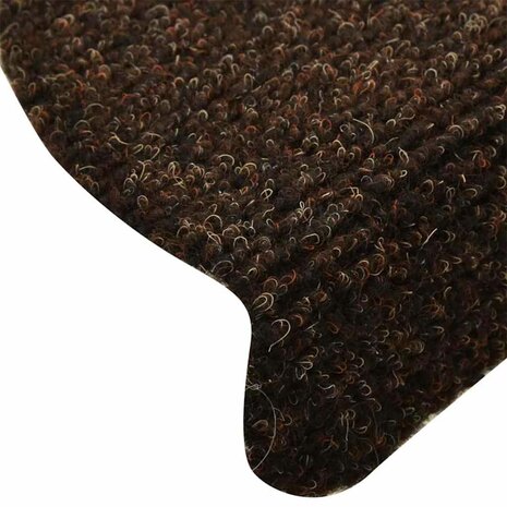 Trapmatten zelfklevend 10 st 65x21x4 cm naaldvilt bruin 6
