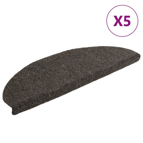 Trapmatten zelfklevend 5 st 65x21x4 cm naaldvilt antracietkleur 1