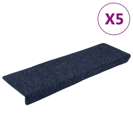 Trapmatten 5 st 65x21x4 cm naaldvilt antracietkleurig 1