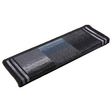 Trapmatten zelfklevend 5 st 65x21x4 cm zwart en grijs 2
