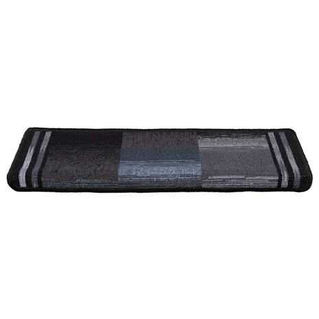 Trapmatten zelfklevend 5 st 65x21x4 cm zwart en grijs 3