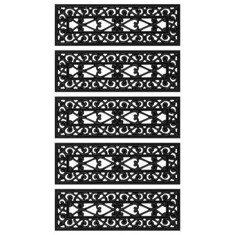 Trapmatten 5 st 25x75 cm rubber 3
