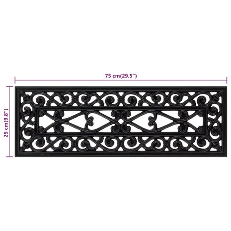 Trapmatten 5 st 25x75 cm rubber 9
