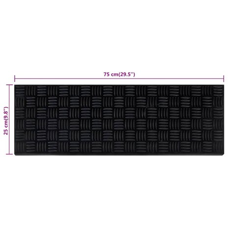 Trapmatten 5 st 25x75 cm rubber 8