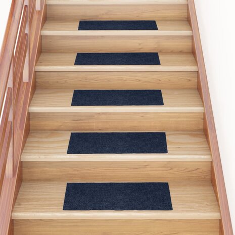 15 st Trapmatten zelfklevend rechthoekig 60x25 cm blauw 1