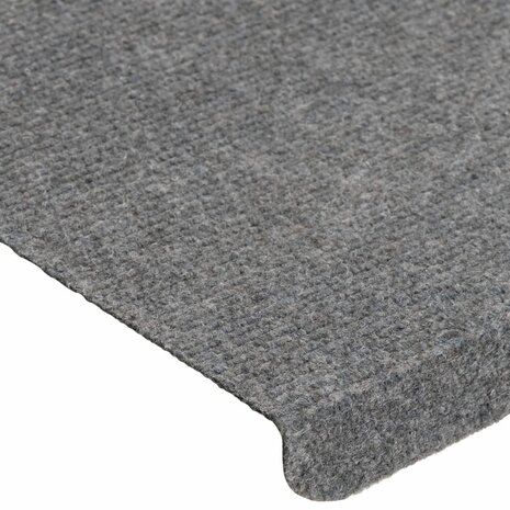 Trapmatten zelfklevend 15 st 65x24,5x3,5 cm grijs 6