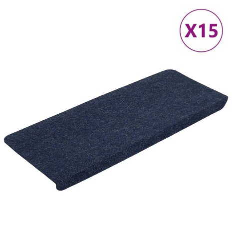 Trapmatten zelfklevend 15 st 65x24,5x3,5 cm blauw 2