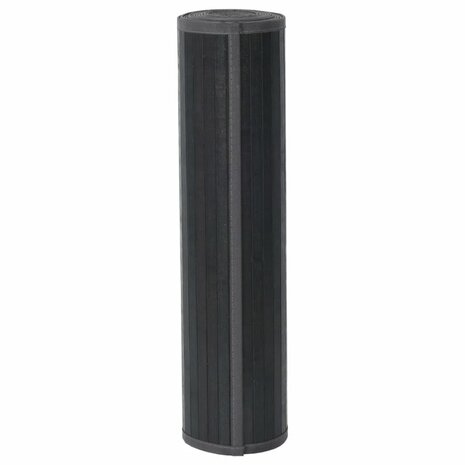 Vloerkleed rechthoekig 60x400 cm bamboe grijs 3