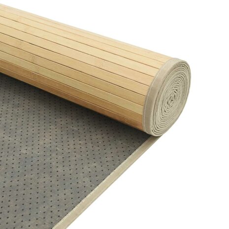 Vloerkleed rechthoekig 60x1000 cm bamboe lichtnaturel 5