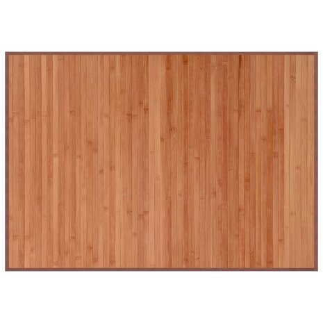 Vloerkleed rechthoekig 70x100 cm bamboe bruin 2
