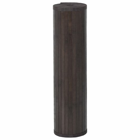 Vloerkleed rechthoekig 70x500 cm bamboe donkerbruin 3
