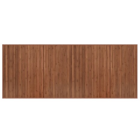 Vloerkleed rechthoekig 80x200 cm bamboe bruin 2