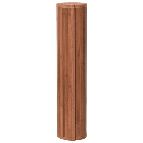Vloerkleed rechthoekig 80x200 cm bamboe bruin 3
