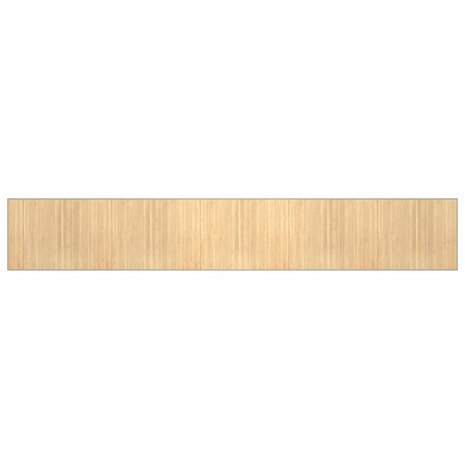 Vloerkleed rechthoekig 80x500 cm bamboe lichtnaturel 2