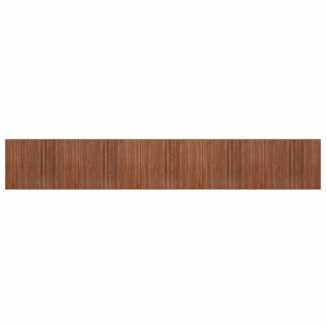 Vloerkleed rechthoekig 80x1000 cm bamboe bruin 2