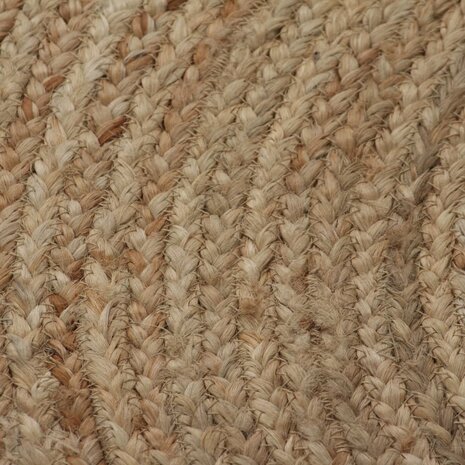Tapijt rond 150 cm gevlochten jute 4