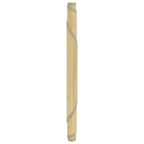 Vloerkleed rond 80 cm bamboe lichtnaturel 3
