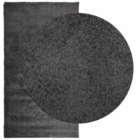 Vloerkleed PAMPLONA shaggy hoogpolig modern 60x110 cm antraciet 3