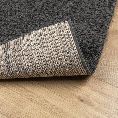Vloerkleed PAMPLONA shaggy hoogpolig modern 80x150 cm antraciet 5