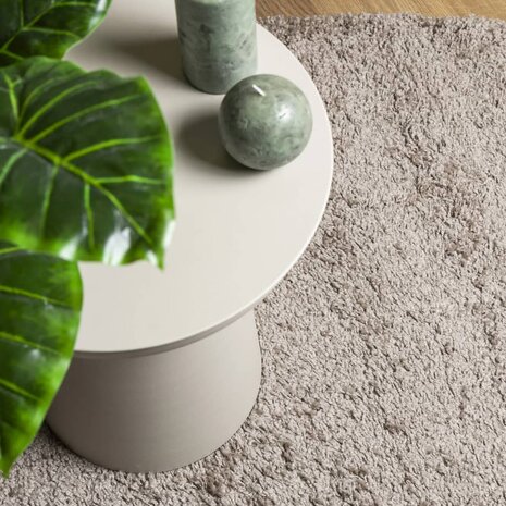 Vloerkleed PAMPLONA shaggy hoogpolig modern 60x110 cm beige 7