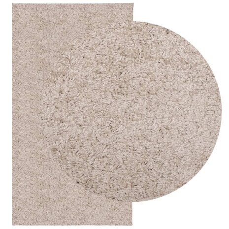Vloerkleed PAMPLONA shaggy hoogpolig modern 80x150 cm beige 3