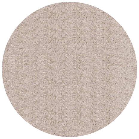 Vloerkleed PAMPLONA shaggy hoogpolig modern Ø 80 cm beige 2