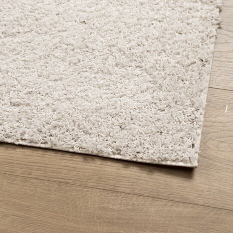 Vloerkleed PAMPLONA shaggy hoogpolig modern 60x110 cm crème 4