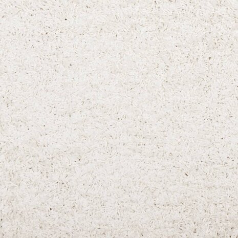 Vloerkleed PAMPLONA shaggy hoogpolig modern 60x110 cm crème 9