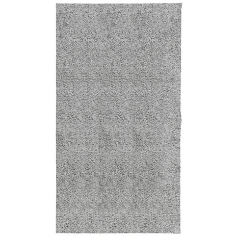Vloerkleed PAMPLONA shaggy hoogpolig modern 80x150 cm grijs 2