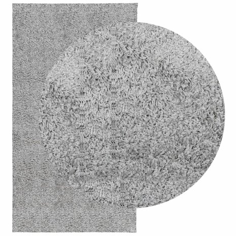 Vloerkleed PAMPLONA shaggy hoogpolig modern 80x150 cm grijs 3