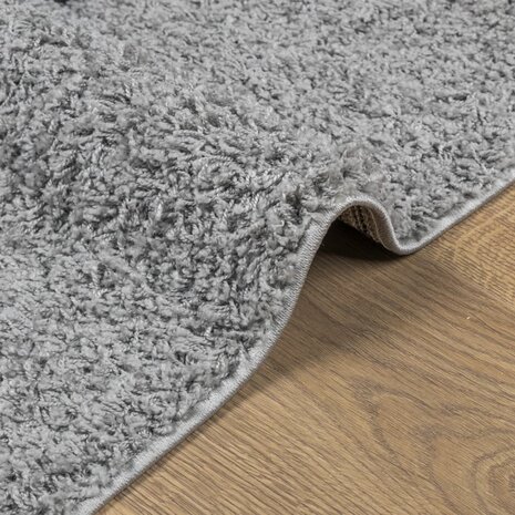 Vloerkleed PAMPLONA shaggy hoogpolig modern 80x150 cm grijs 6
