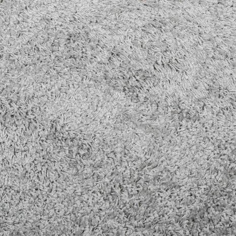 Vloerkleed PAMPLONA shaggy hoogpolig modern Ø 100 cm grijs 9