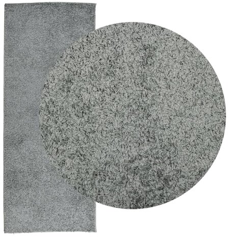 Vloerkleed PAMPLONA shaggy hoogpolig modern 80x200 cm groen 3