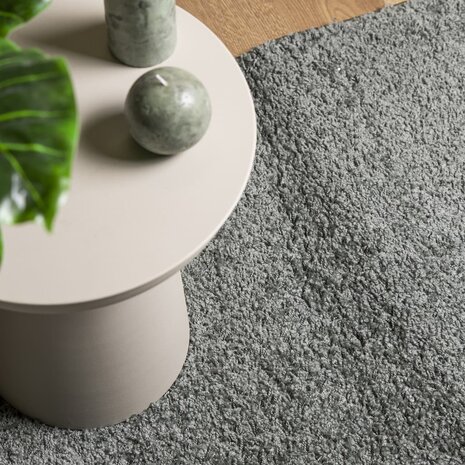 Vloerkleed PAMPLONA shaggy hoogpolig modern 80x200 cm groen 7