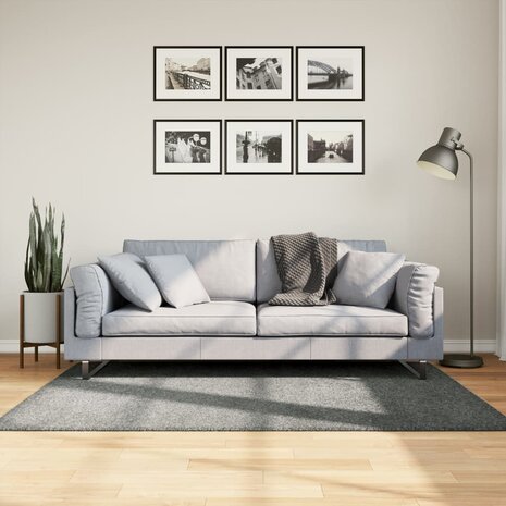 Vloerkleed PAMPLONA shaggy hoogpolig modern 120x170 cm groen 1