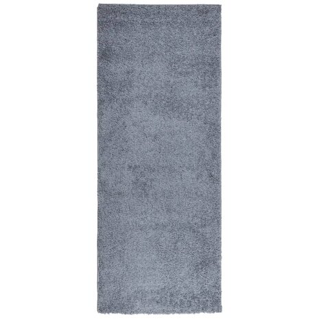 Vloerkleed PAMPLONA shaggy hoogpolig modern 80x200 cm blauw 2