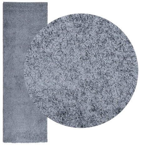 Vloerkleed PAMPLONA shaggy hoogpolig modern 80x250 cm blauw 3