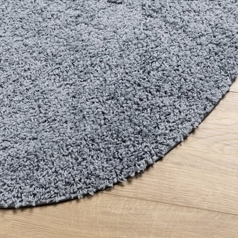 Vloerkleed PAMPLONA shaggy hoogpolig modern Ø 80 cm blauw 4